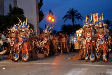 Filà Schaitans de Jávea en el desfile