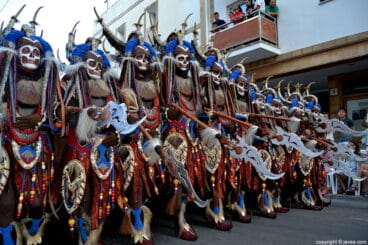 Filà Schaitans de Xàbia en el desfile de gala