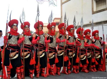 Filà Xibia durante el desfile de gala