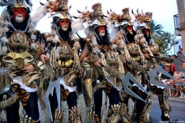 Filà del bando moro en el desfile de Jávea