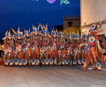 La Filà Schaitans en el desfile