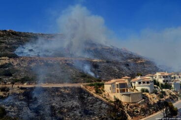 La zona afectada bordeaba la zona de chalets y urbanizaciones de la zona