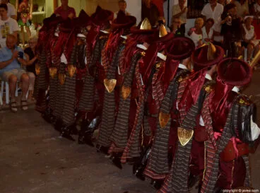 Traje de gala de la Filà Capitana Contrabandistes