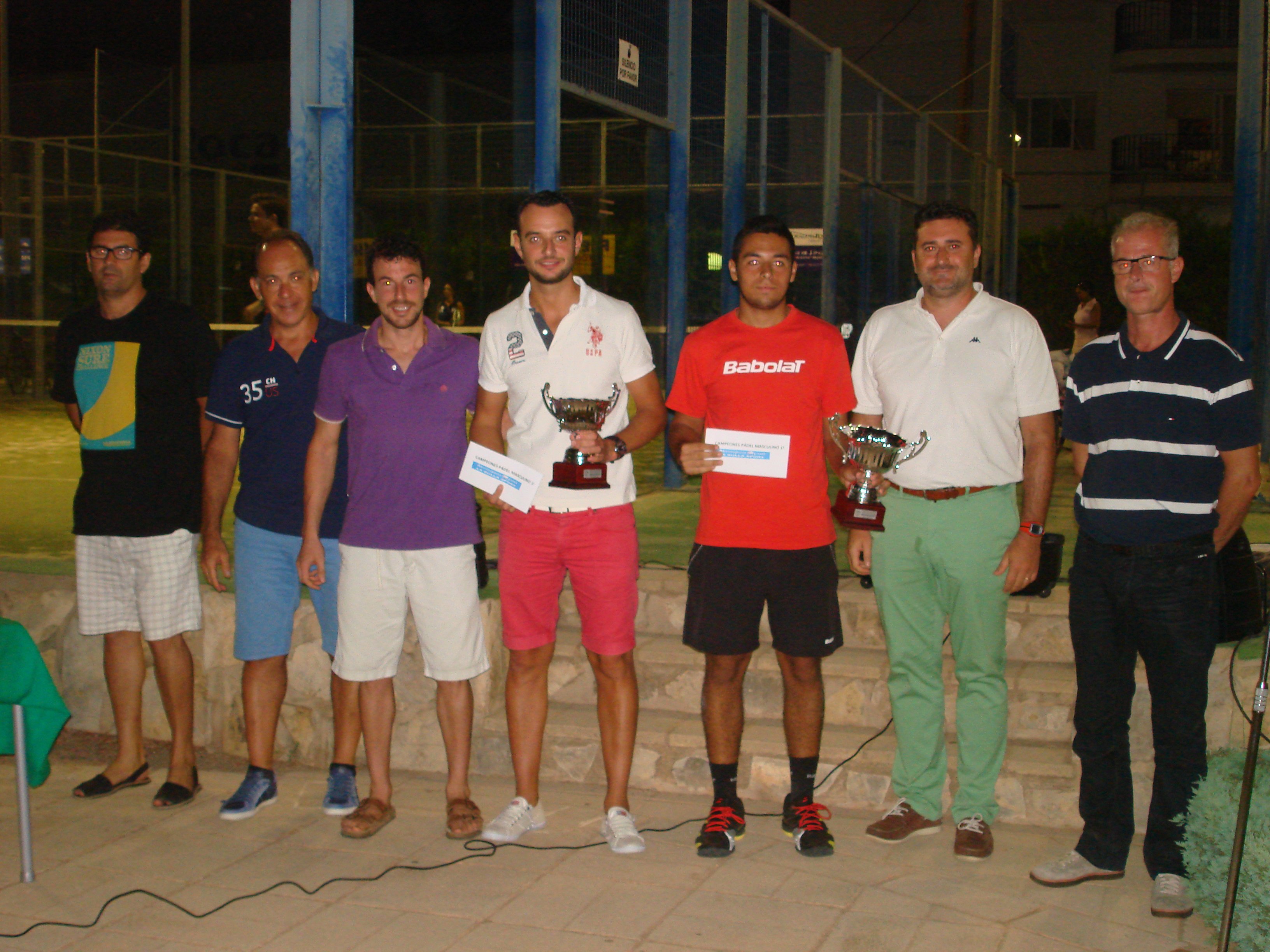 Carlos Giner y Álex Garcia campeones de 1ª categoría de Pádel