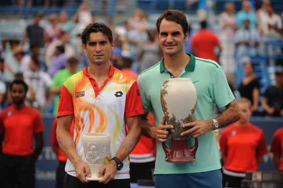 David Ferrer finalista junto al campeón Roger Federer