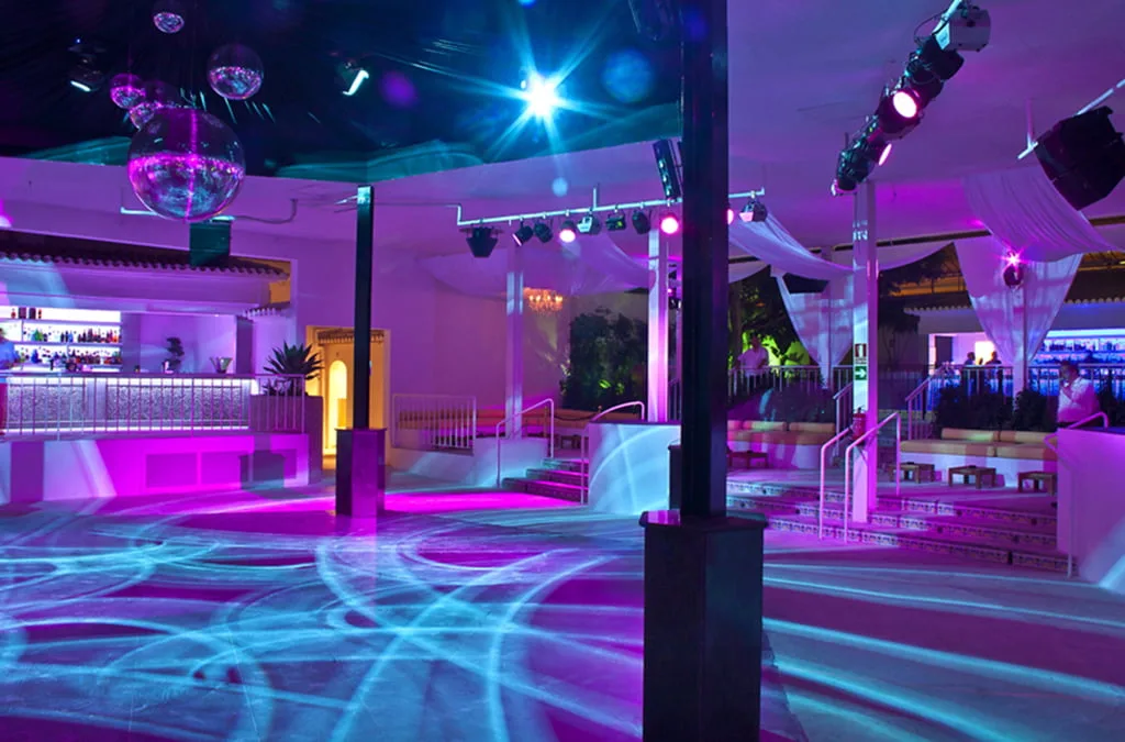 Interior de la discoteca Molí Blanc de Jávea