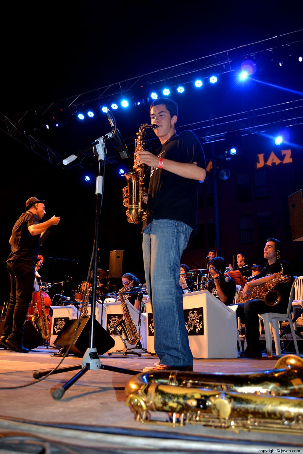 La Sant Andreu Jazz Band durante una de sus actuaciones musicales