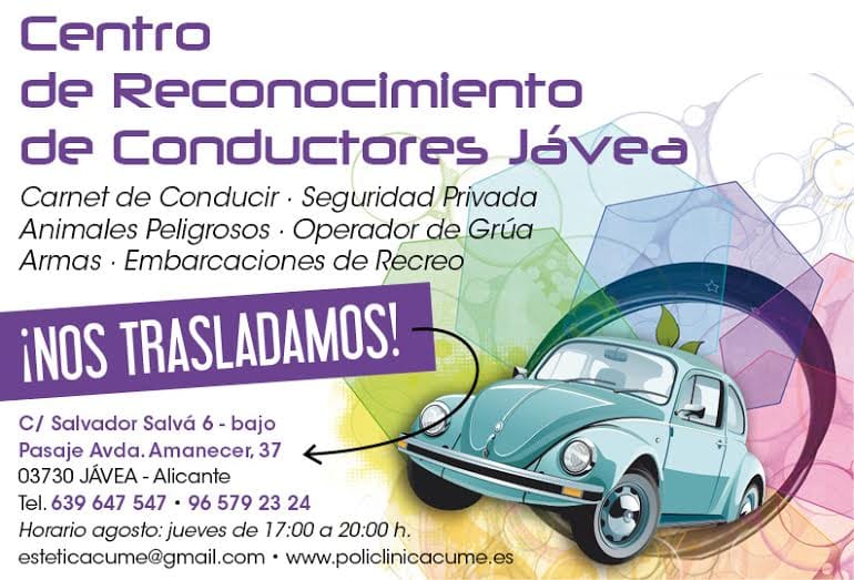 Nueva dirección Centro de Reconocimientos Médicos Jávea