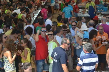 Amigos de Jávea en el baret dels bous a la mar