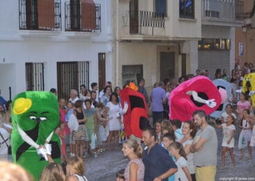 Animación infantll en la cabalgata de carrozas
