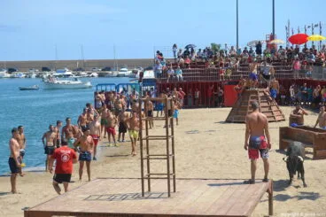 Bous a la mar de Xàbia en las fiestas Mare de Déu de Loreto