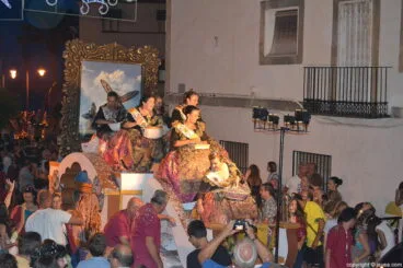 Carroza de la Comissió de Festes Mare de Déu de Loreto de Xàbia