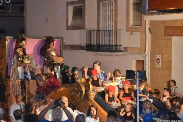 Carroza de las fiestas de Moros y Cristianos de Jávea
