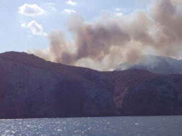 Declarado un incendio en Jávea