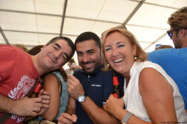 Disfrutando del baret dels bous a la mar de Xàbia