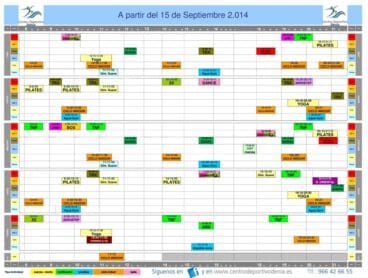 HORARIO SEPTIEMBRE’14