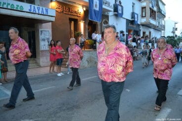 La Penya La Bufa en la ofrenda de flores