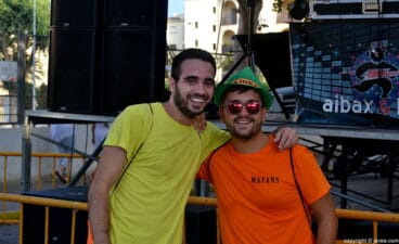 Mayorales 2014 después del desfile de peñas de las fiestas Mare de Déu de Loreto de Xàbia