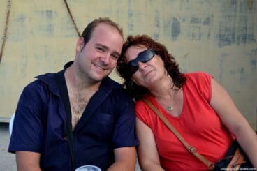 Miembros de la Penya La Salpa y La Penyeta Roja