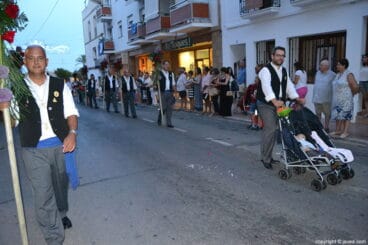 Ofrenda de flores a la Mare de Déu de Loreto de Xàbia