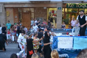 Peñas de Jávea durante la cabalgata