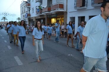 Representantes de les filaes de Moros y Cristianos de Jávea