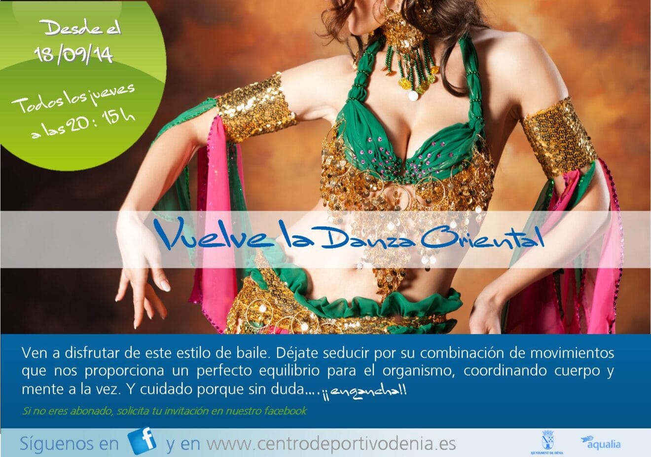 Promoción Danza Oriental Centro Deportivo Dénia