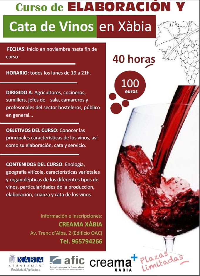 Curso Elaboración y Cata de Vinos
