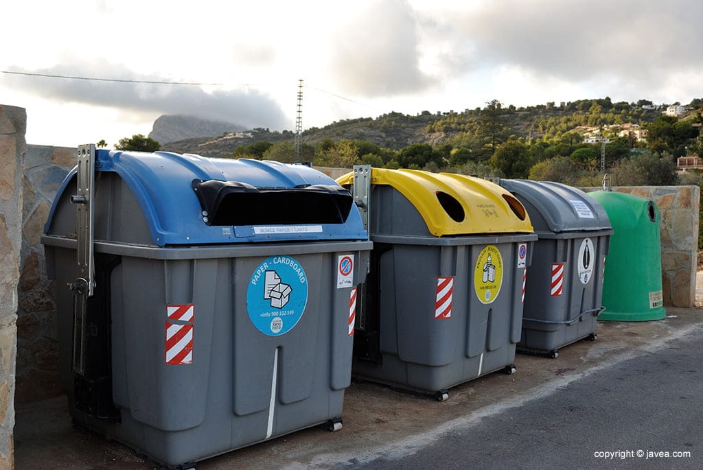 Punto verde de reciclaje