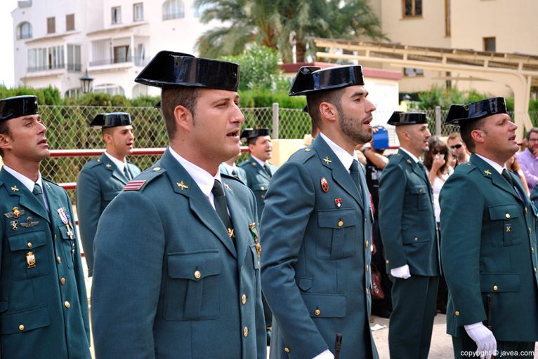 La Guardia Civil interpretó su himno al finalizar el acto