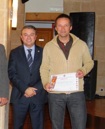 José Vicente Serra y el alcalde de Xàbia José Chulvi