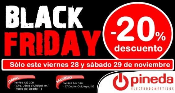 Black Friday Electrodomésticos Pineda