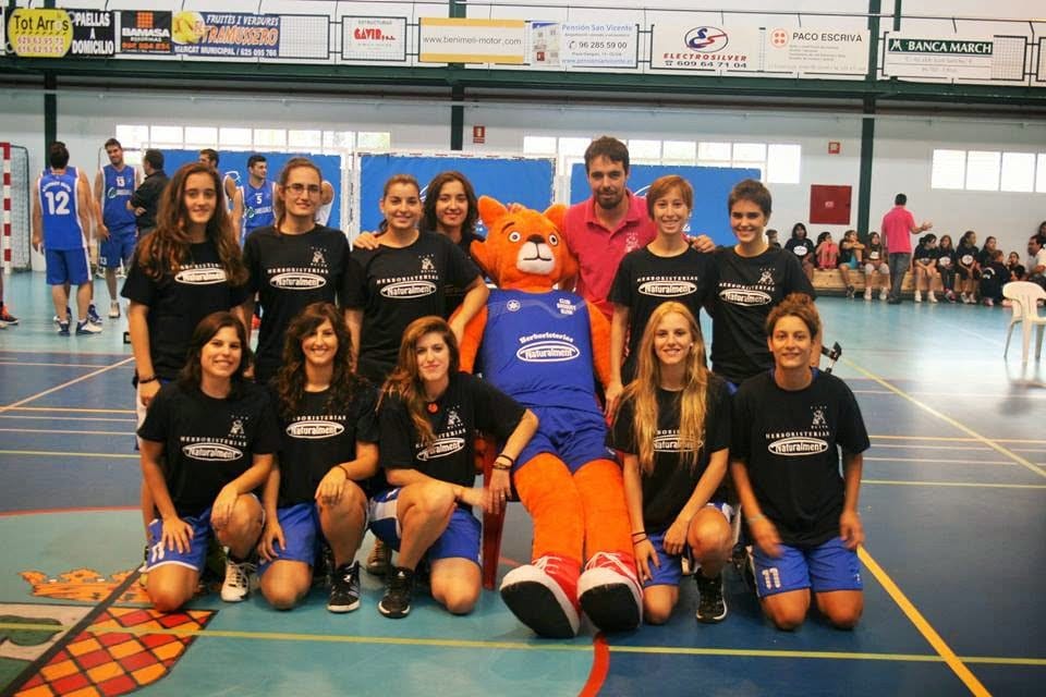 Plantilla del senior femenino del CB. Oliva