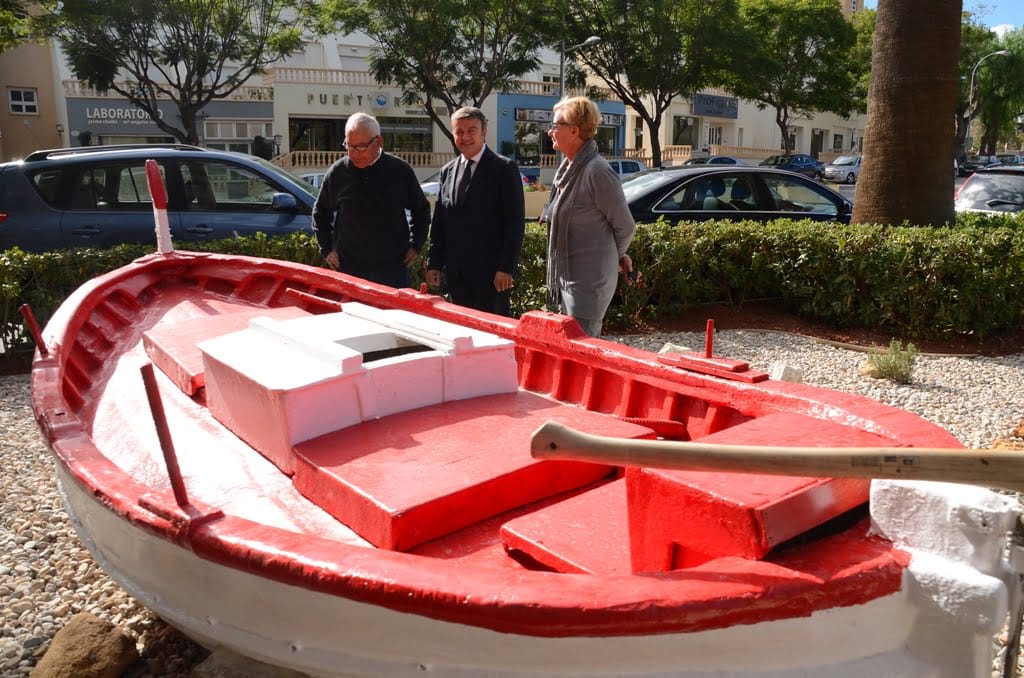 El alcalde, la concejala de Servicios y Pedro Morató