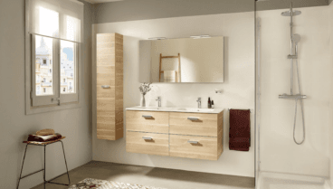 Muebles de baño flotantes con gran capacidad de almacenaje