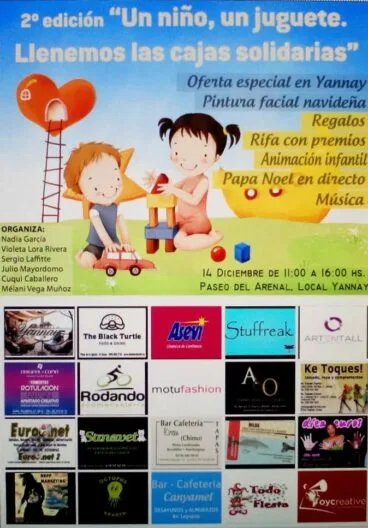 Cartel Campaña «Un niño, un juguete, llenemos las cajas solidarias»