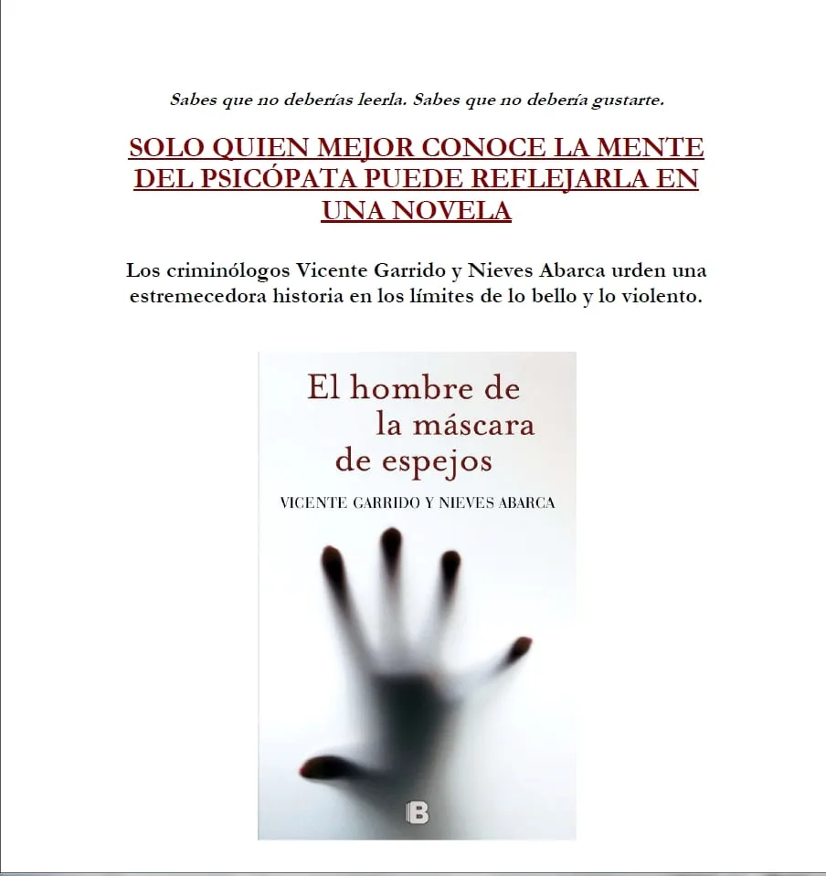 Presentación novela Vicente Garrido