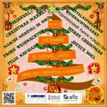 Cartel I Feria de Navidad en el Arenal de Jávea
