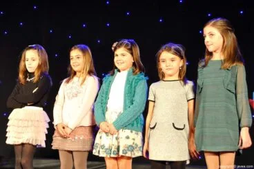 Las niñas candidatas a Regina Infantil de la Foguera