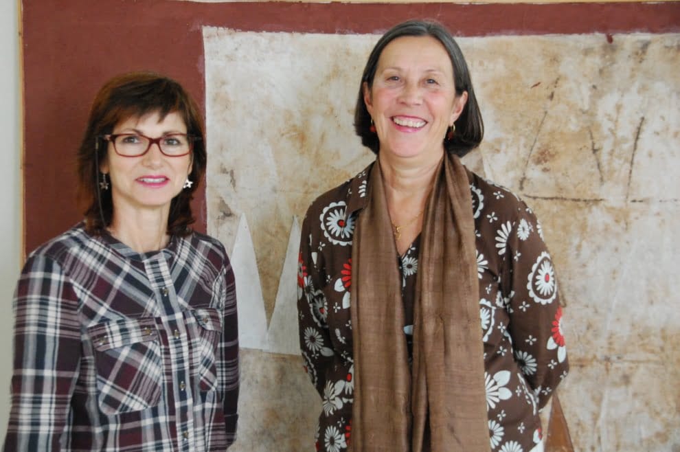 Empar Bolufer y la técnico de Cultura Pepa Roig