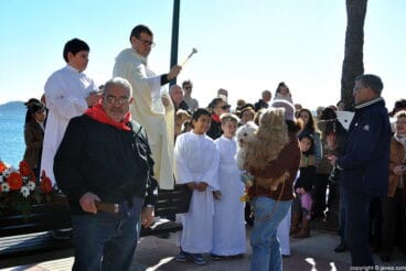 La bendición en Aduanas se celebró en el Paseo Marítimo