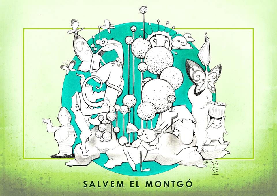 Boceto de la falla infantil del Distrito Campaments para las Fallas 2015