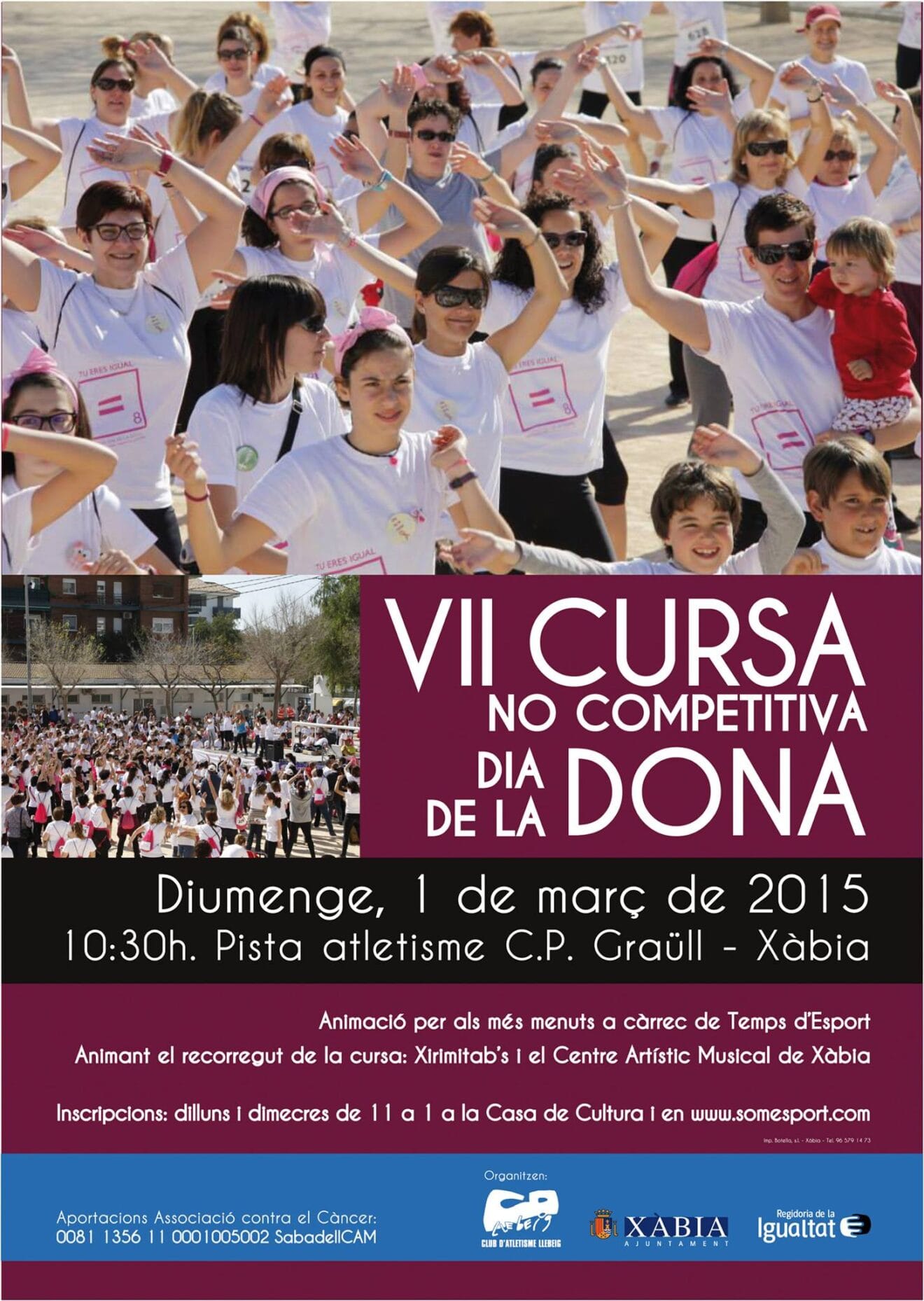 Cartel de la Cursa No Competitiva de la Dona