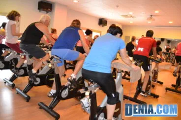 Clases de spinnng en el Centro Deportivo Dénia