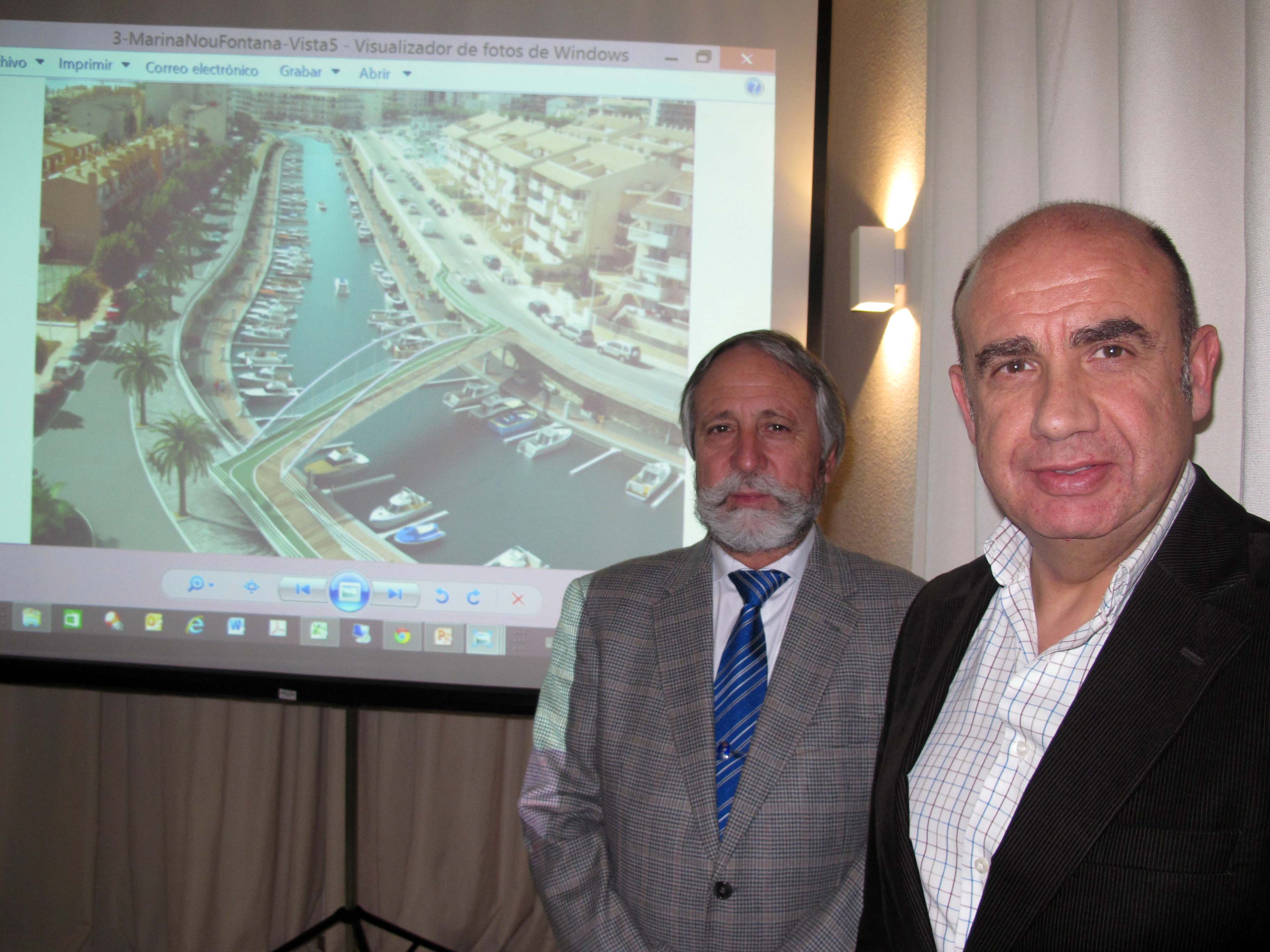 Los responsables de la empresa concesionaria y la agrupación autonómica