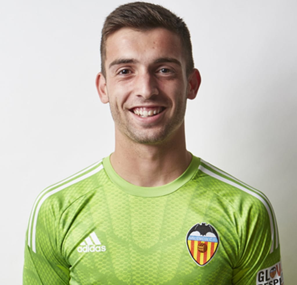 Antonio Sivera portero del Valencia CF.
