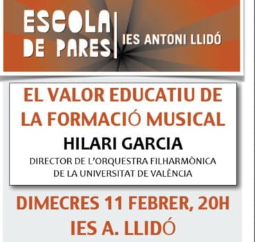 Cartel de la Charla de Valor Educativo de la música