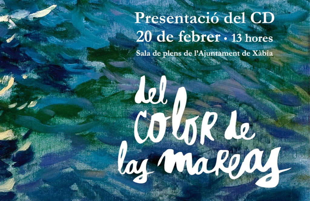 Cartel presentación del CD Del Color de las Mareas