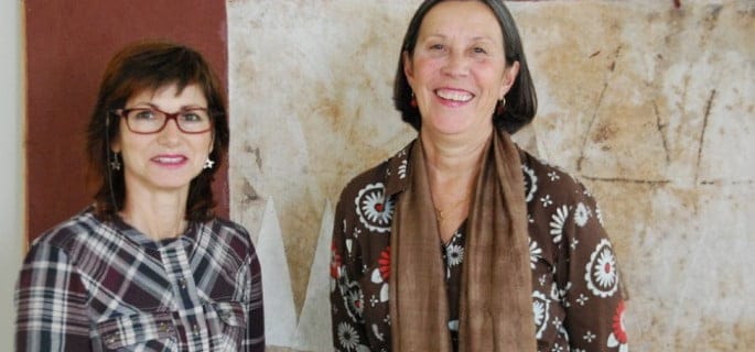 Empar Bolufer junto a Pepa Roig