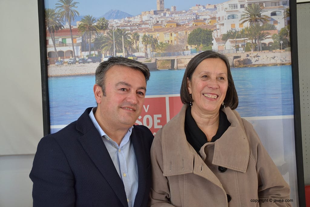 José Chulvi junto a Empar Bolufer